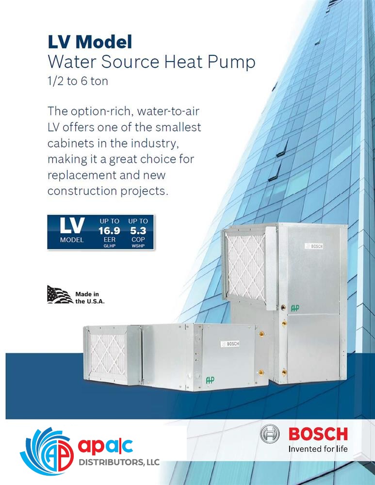 FHP/ Bosch Geothermal Heat Pump LV Model